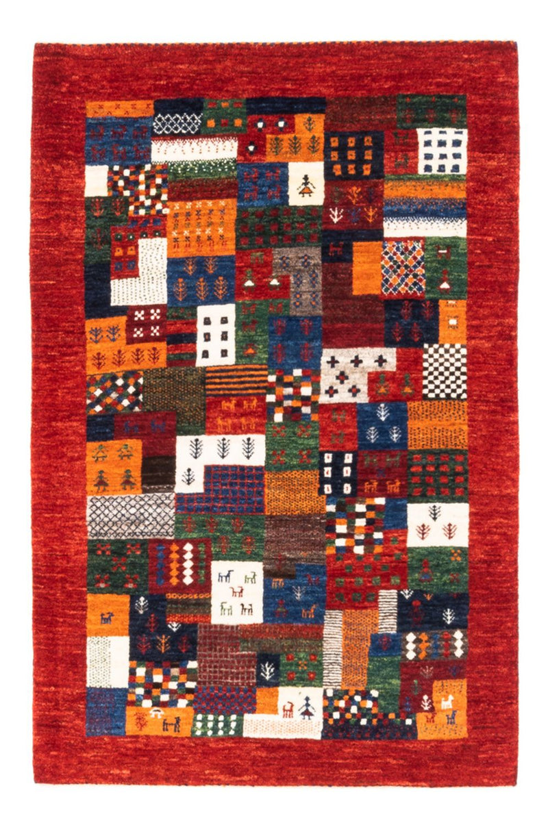 Gabbeh Tapijt - Loribaft Perzisch - Koninklijke - 128 x 85 cm - veelkleurig