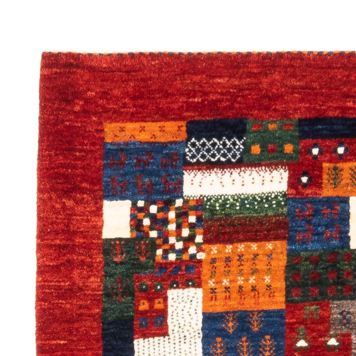 Gabbeh Tapijt - Loribaft Perzisch - Koninklijke - 128 x 85 cm - veelkleurig