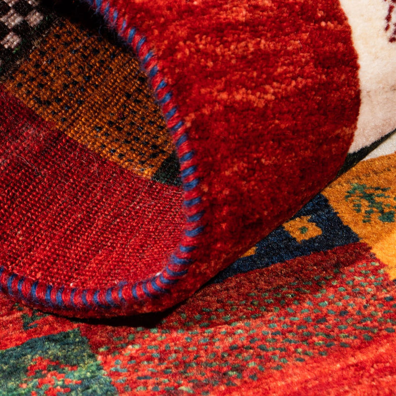 Gabbeh Tapijt - Loribaft Perzisch - Koninklijke - 128 x 85 cm - veelkleurig