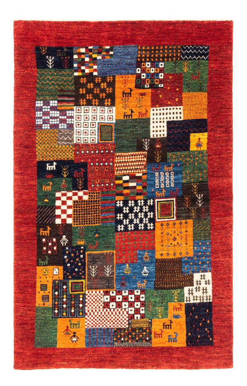 Gabbeh Tapijt - Loribaft Perzisch - Koninklijke - 146 x 97 cm - veelkleurig