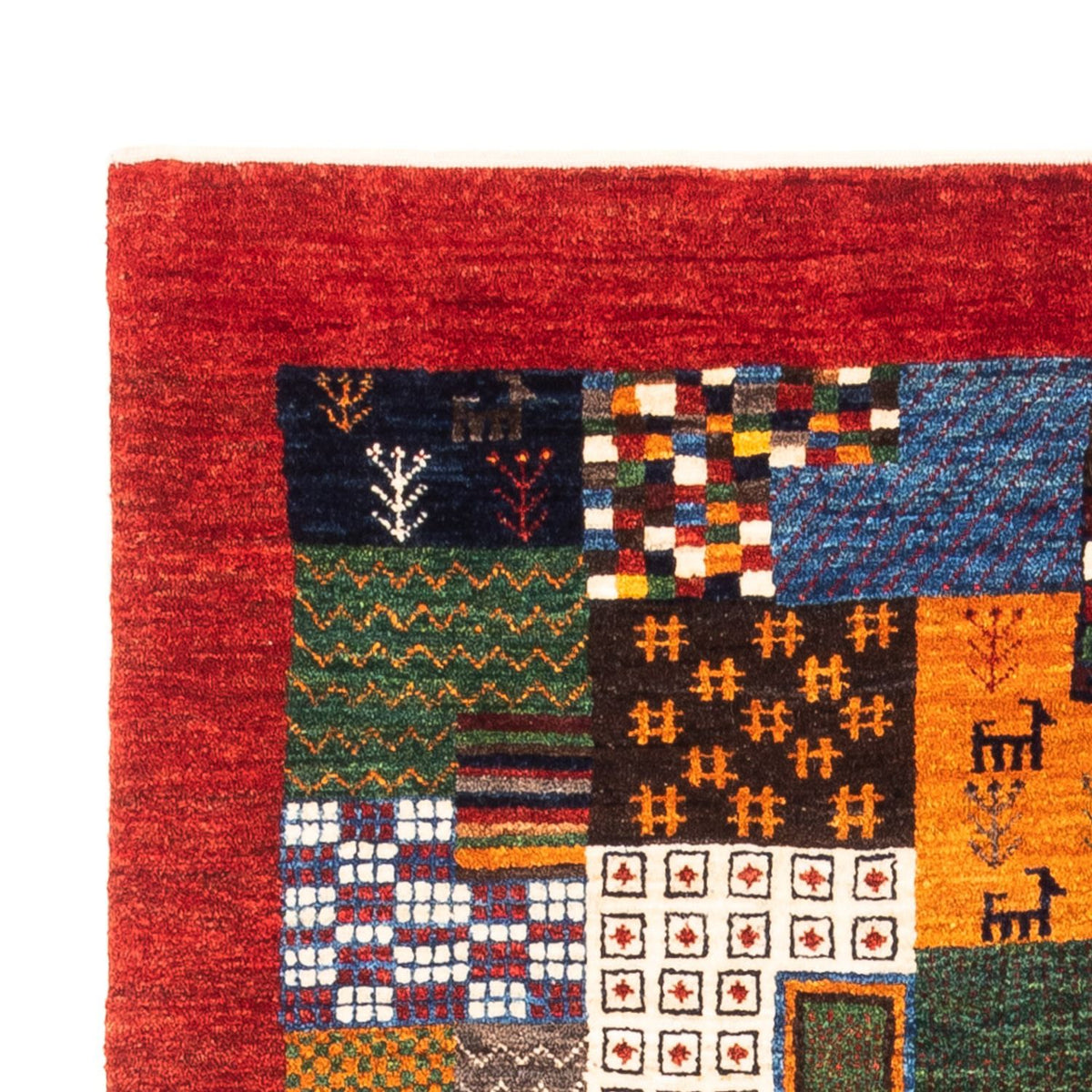 Gabbeh Tapijt - Loribaft Perzisch - Koninklijke - 146 x 97 cm - veelkleurig