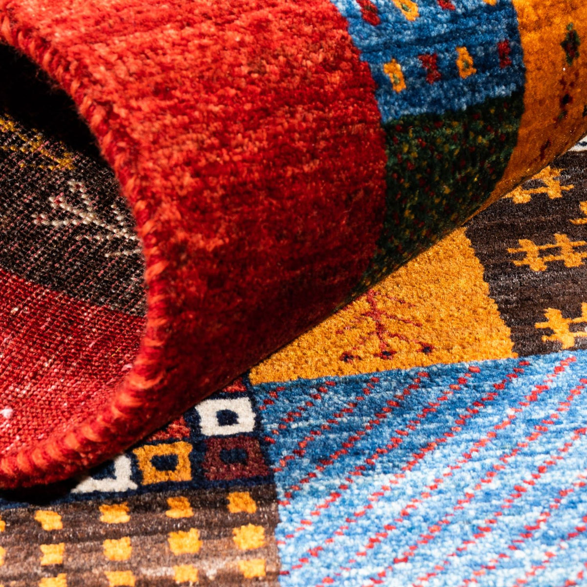 Gabbeh Tapijt - Loribaft Perzisch - Koninklijke - 146 x 97 cm - veelkleurig