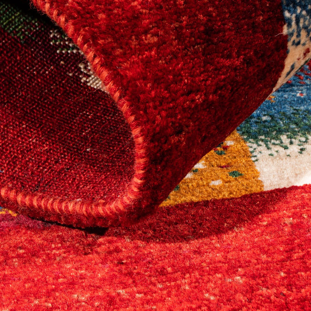 Gabbeh Tapijt - Loribaft Perzisch - Koninklijke - 123 x 89 cm - veelkleurig