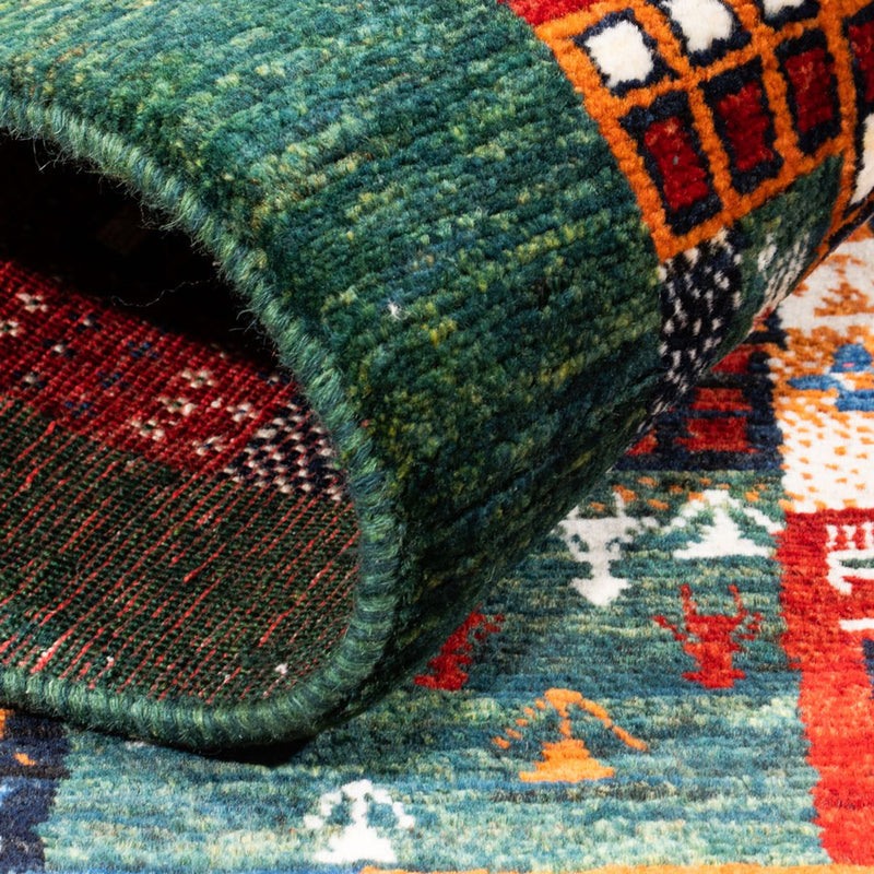 Gabbeh Tapijt - Loribaft Perzisch - Koninklijke - 125 x 83 cm - veelkleurig