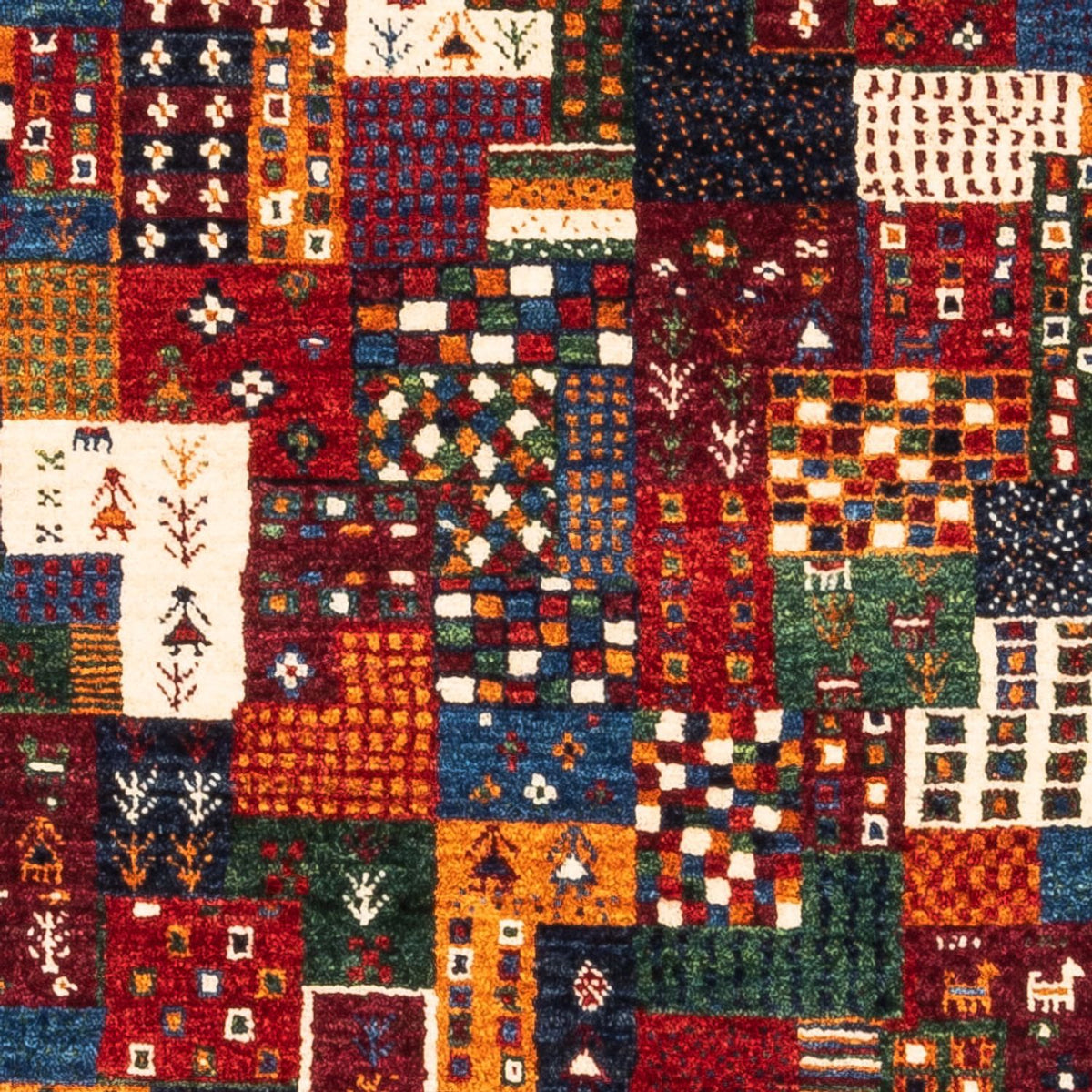 Gabbeh Tapijt - Loribaft Perzisch - Koninklijke - 122 x 84 cm - veelkleurig