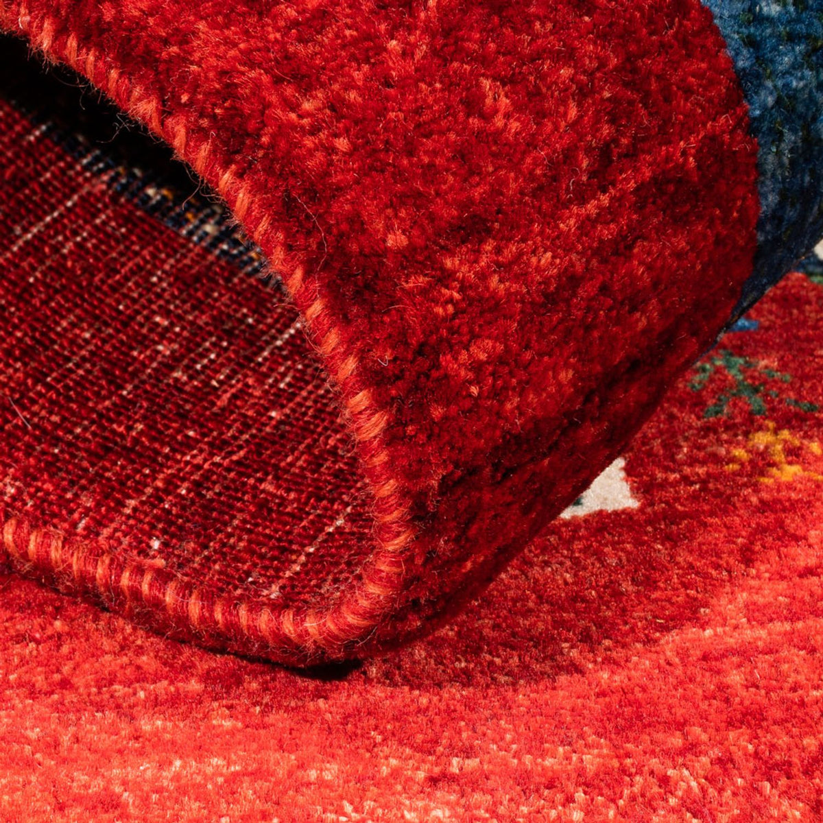 Gabbeh Tapijt - Loribaft Perzisch - Koninklijke - 122 x 84 cm - veelkleurig