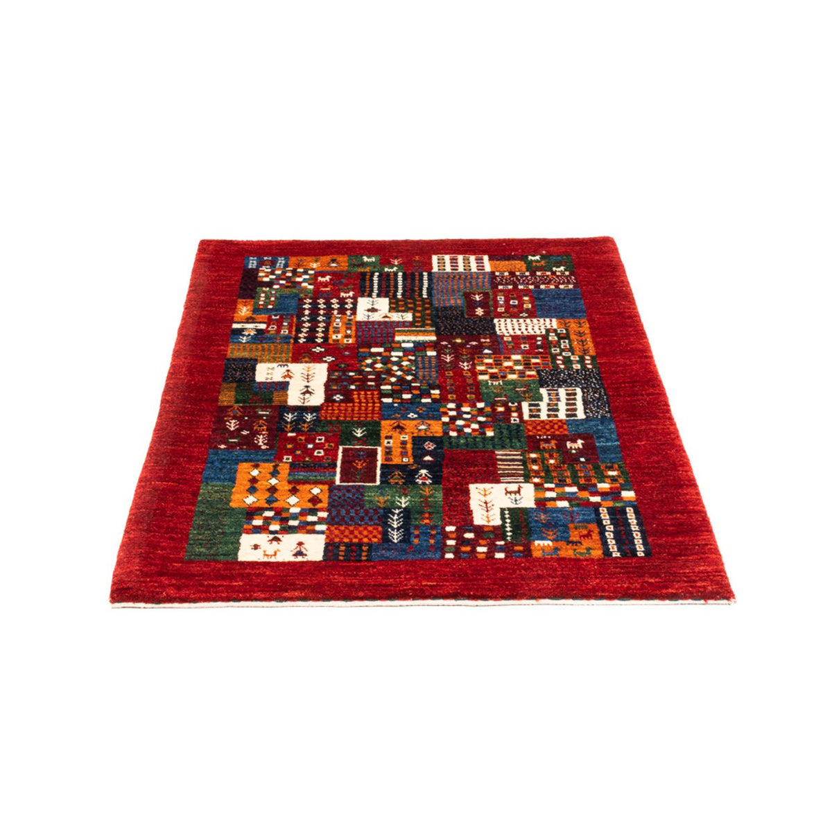 Gabbeh Tapijt - Loribaft Perzisch - Koninklijke - 122 x 84 cm - veelkleurig