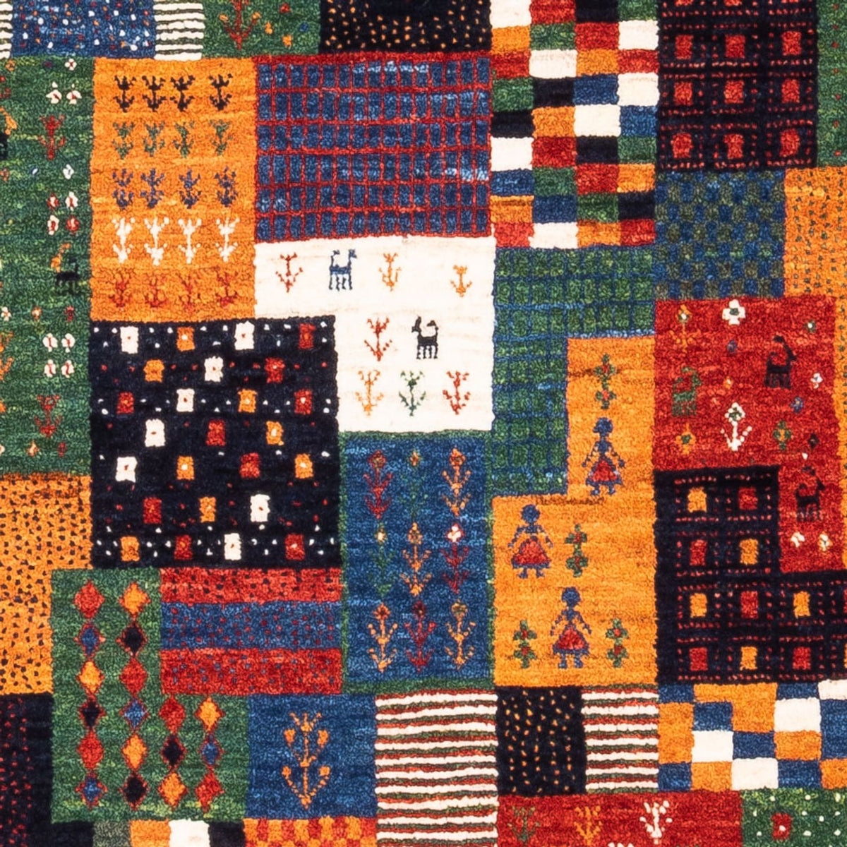 Gabbeh Tapijt - Loribaft Perzisch - Koninklijke - 118 x 84 cm - veelkleurig