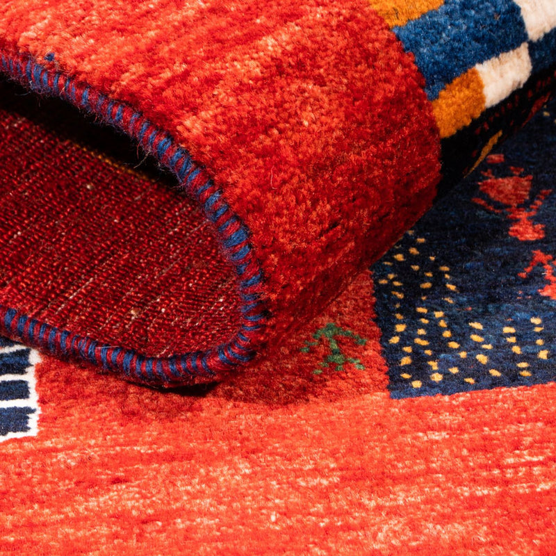 Gabbeh Tapijt - Loribaft Perzisch - Koninklijke - 118 x 84 cm - veelkleurig