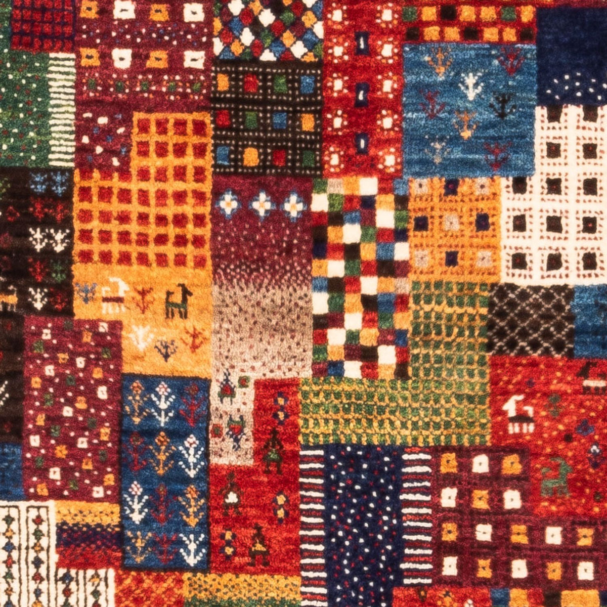 Gabbeh Tapijt - Loribaft Perzisch - Koninklijke - 127 x 88 cm - veelkleurig