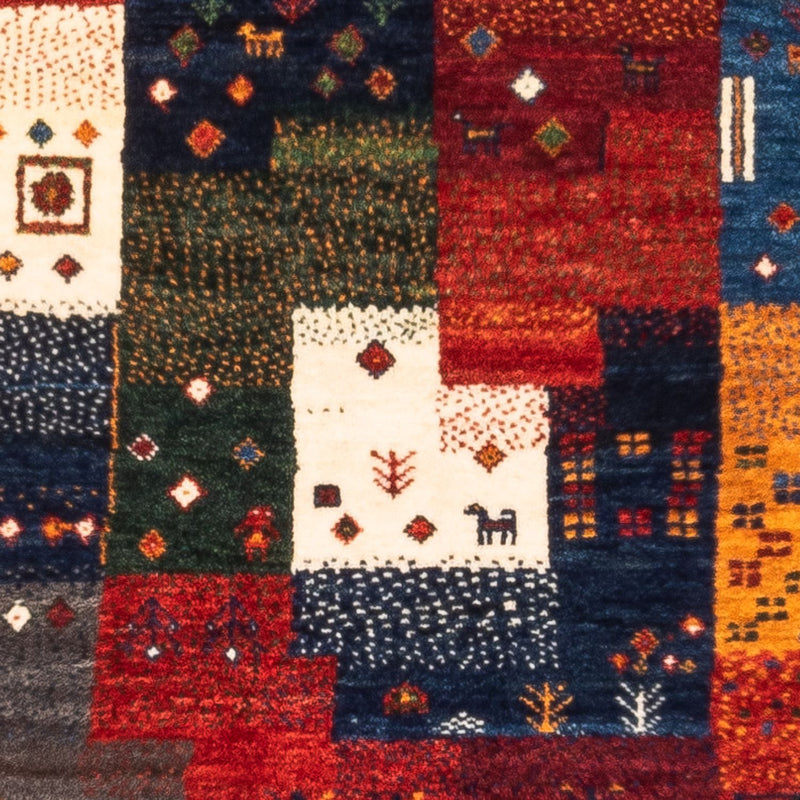 Gabbeh Tapijt - Loribaft Perzisch - Koninklijke - 132 x 82 cm - veelkleurig