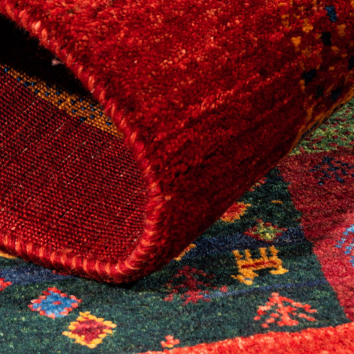 Gabbeh Tapijt - Loribaft Perzisch - Koninklijke - 132 x 82 cm - veelkleurig