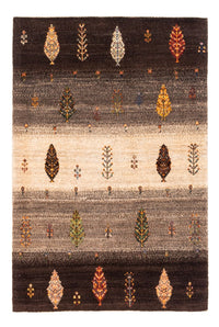 Gabbeh Tapijt - Loribaft Perzisch - Koninklijke - 125 x 88 cm - grijs