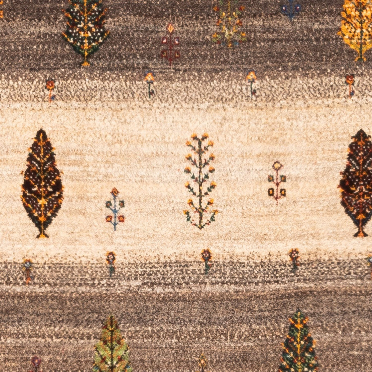 Gabbeh Tapijt - Loribaft Perzisch - Koninklijke - 125 x 88 cm - grijs