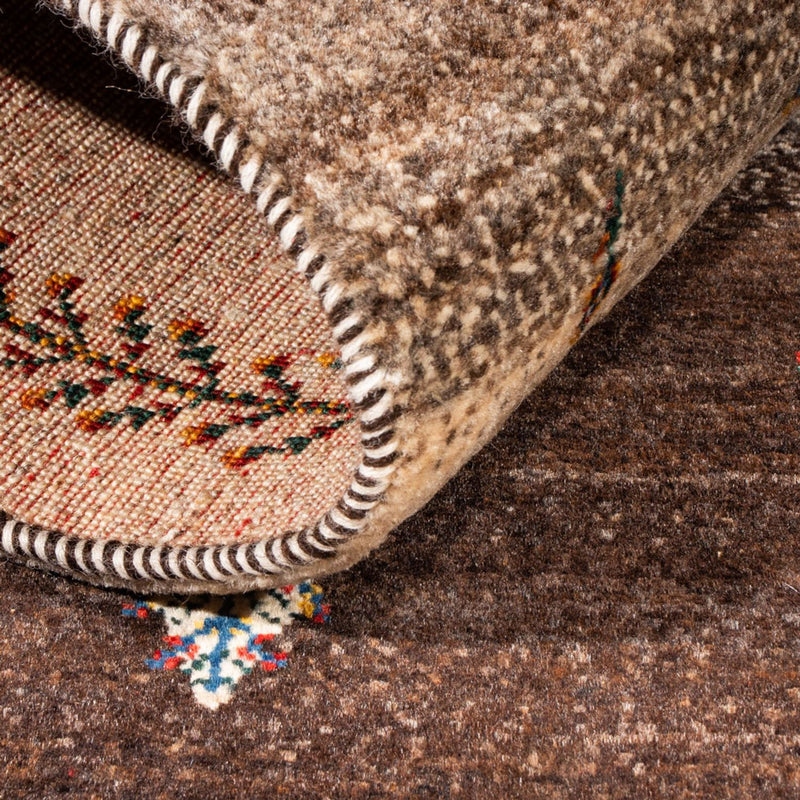 Gabbeh Tapijt - Loribaft Perzisch - Koninklijke - 125 x 88 cm - grijs