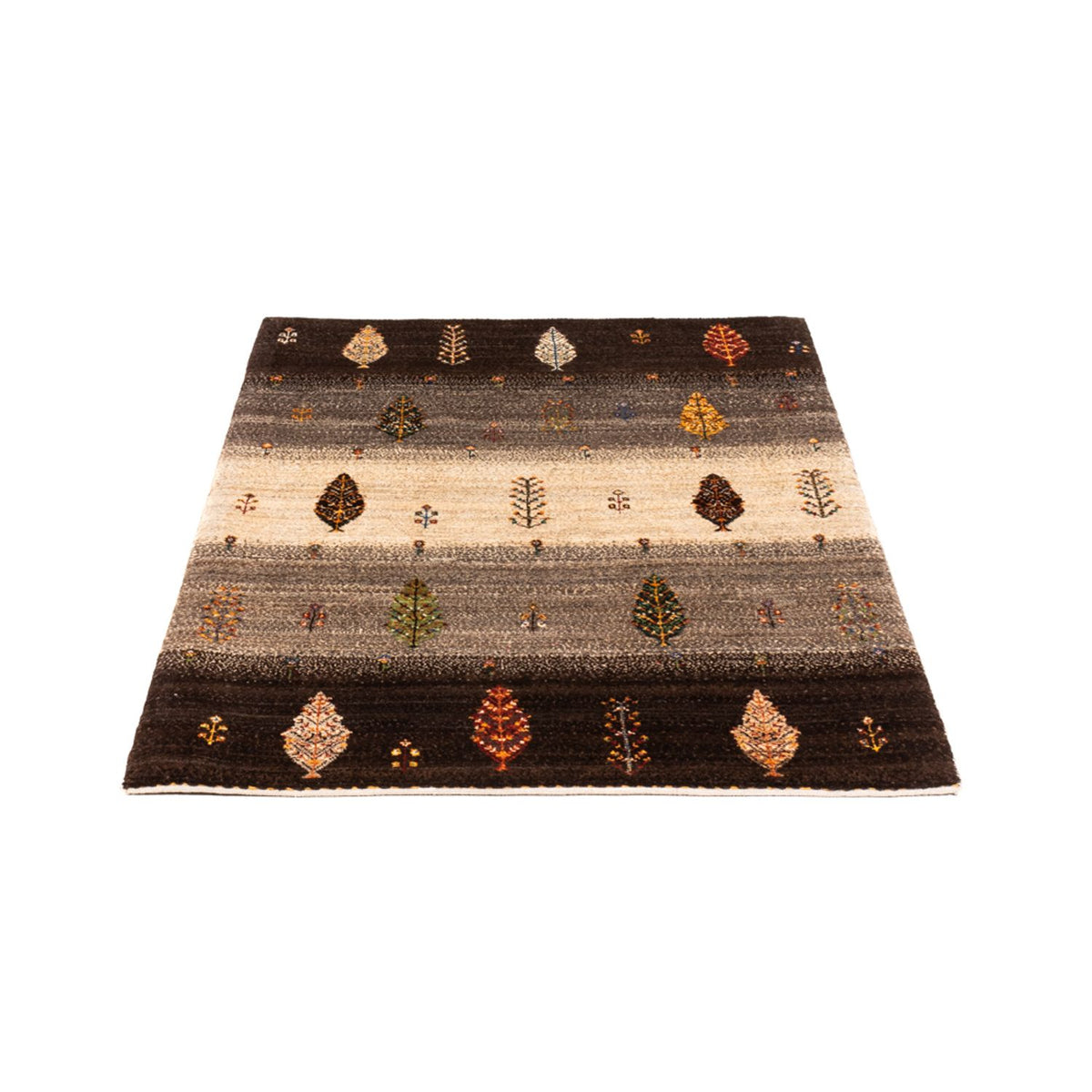 Gabbeh Tapijt - Loribaft Perzisch - Koninklijke - 125 x 88 cm - grijs