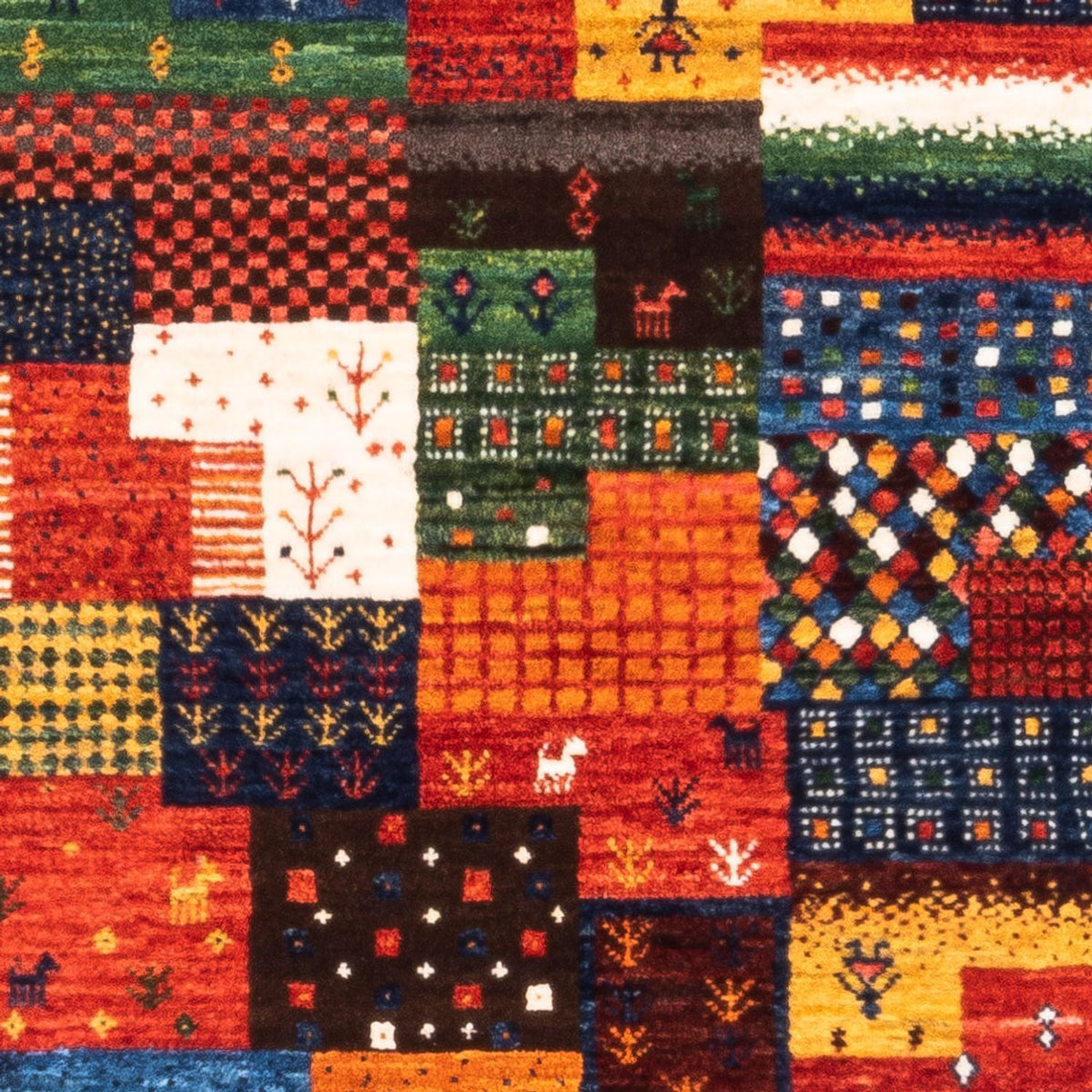 Gabbeh Tapijt - Loribaft Perzisch - Koninklijke - 127 x 83 cm - groen