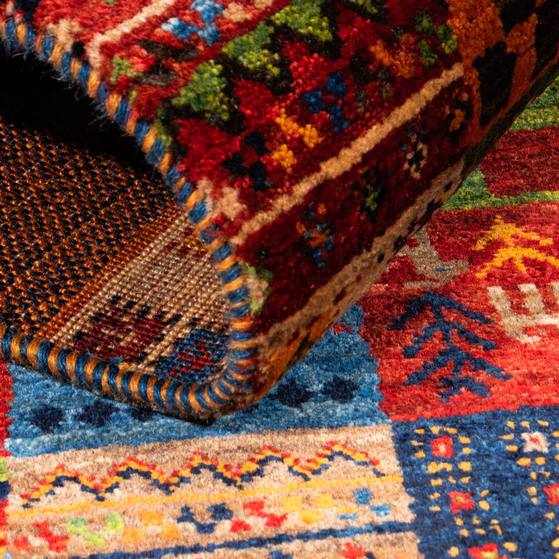 Gabbeh Tapijt - Loribaft Perzisch - Koninklijke - 124 x 80 cm - veelkleurig