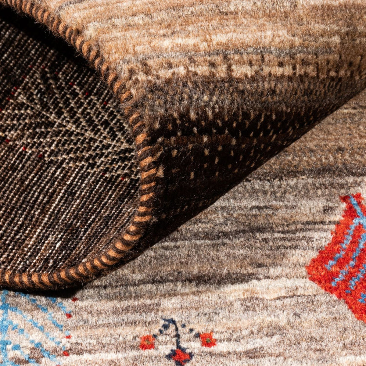 Gabbeh Tapijt - Loribaft Perzisch - Koninklijke - 131 x 88 cm - veelkleurig