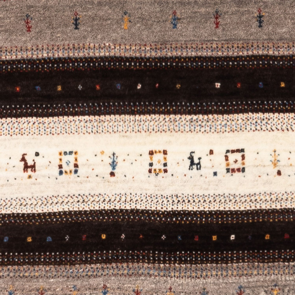 Gabbeh Tapijt - Loribaft Perzisch - Koninklijke - 134 x 84 cm - bruin