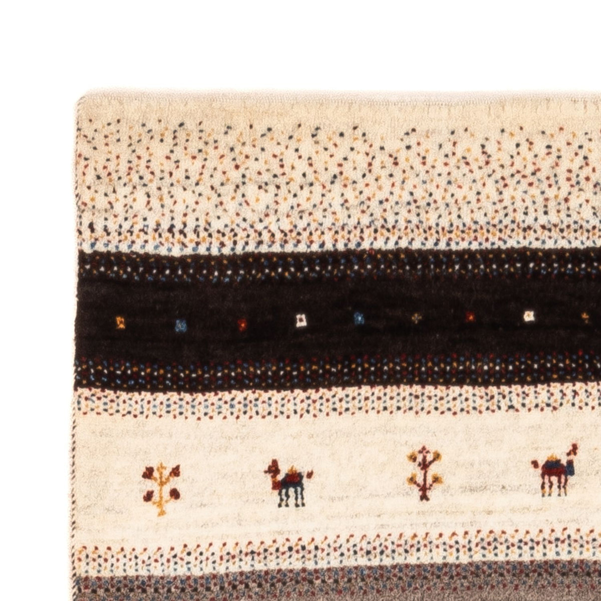 Gabbeh Tapijt - Loribaft Perzisch - Koninklijke - 134 x 84 cm - bruin