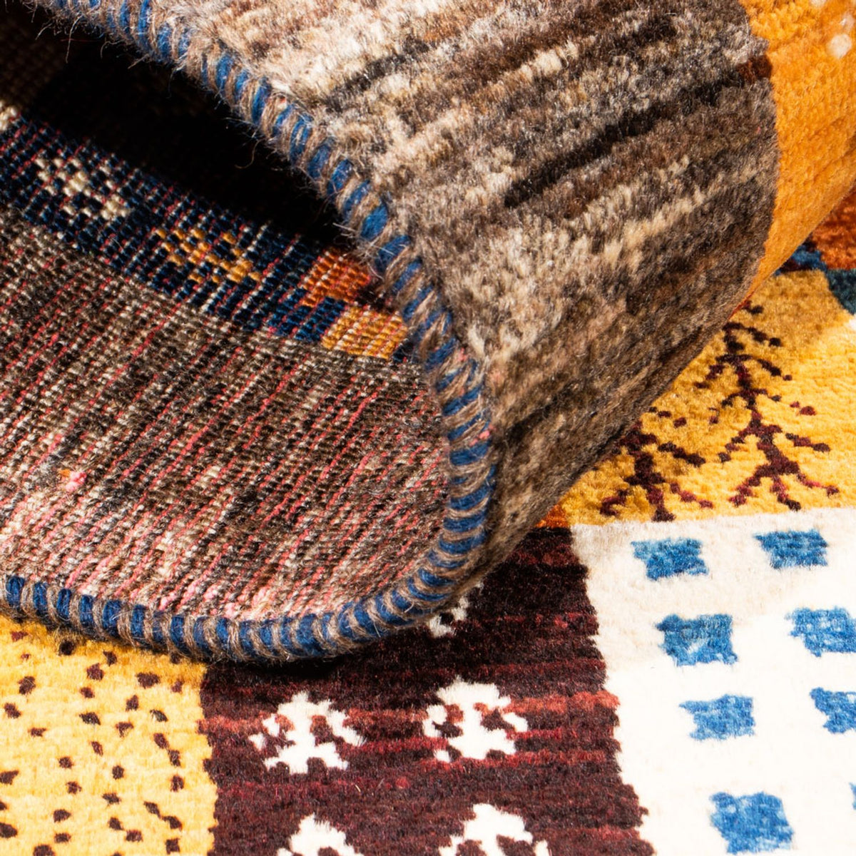 Gabbeh Tapijt - Loribaft Perzisch - Koninklijke - 120 x 83 cm - veelkleurig