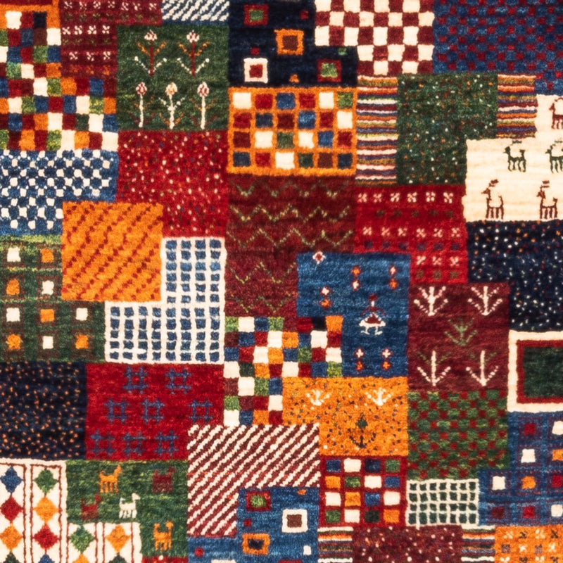 Gabbeh Tapijt - Loribaft Perzisch - Koninklijke - 132 x 86 cm - veelkleurig