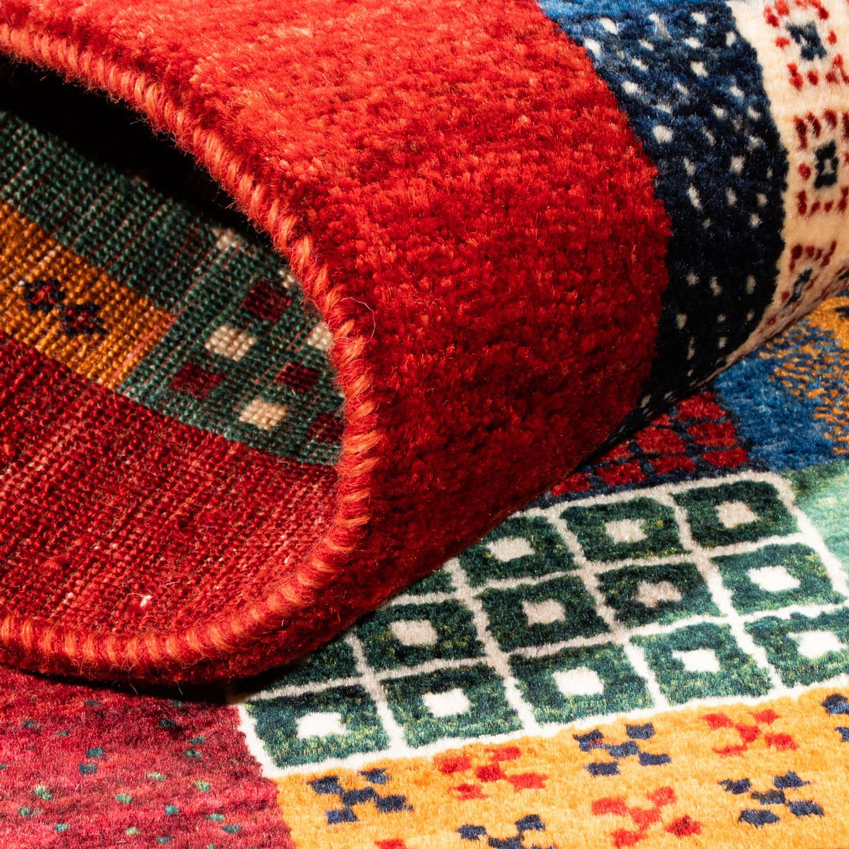 Gabbeh Tapijt - Loribaft Perzisch - Koninklijke - 130 x 86 cm - veelkleurig