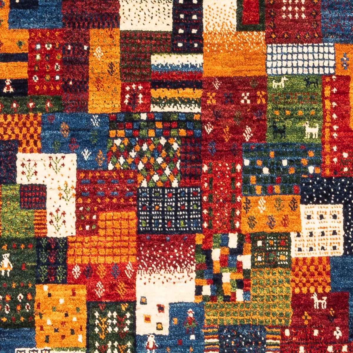 Gabbeh Tapijt - Loribaft Perzisch - Koninklijke - 120 x 87 cm - veelkleurig