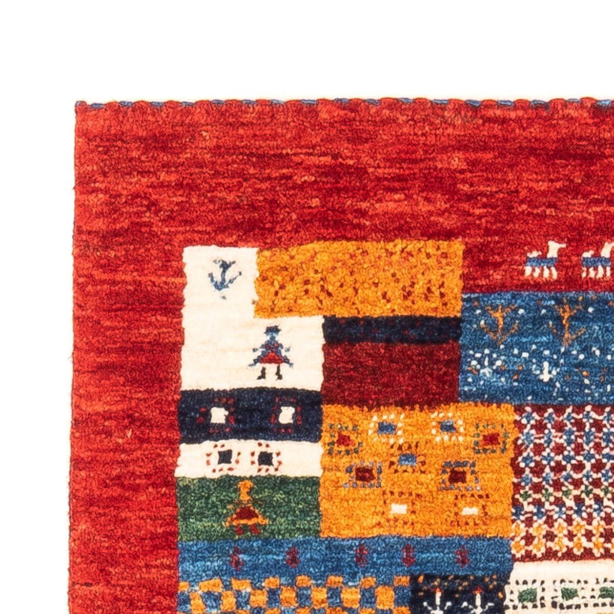 Gabbeh Tapijt - Loribaft Perzisch - Koninklijke - 119 x 79 cm - veelkleurig