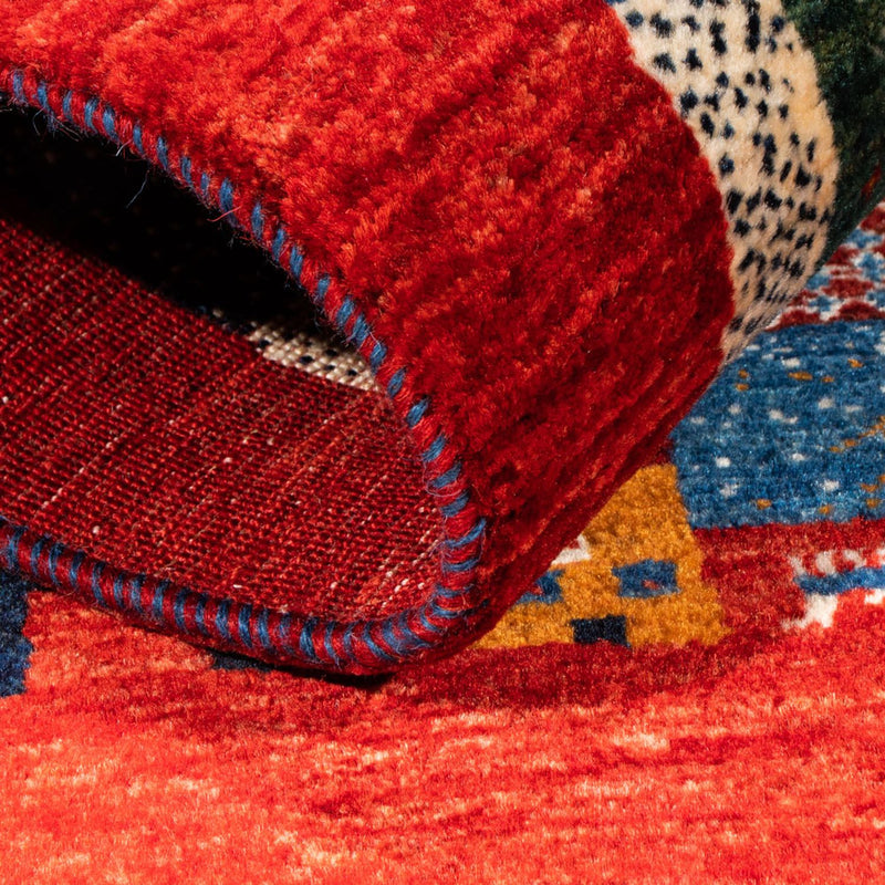 Gabbeh Tapijt - Loribaft Perzisch - Koninklijke - 119 x 79 cm - veelkleurig