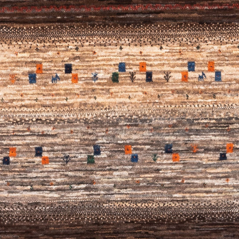 Gabbeh Tapijt - Loribaft Perzisch - Koninklijke - 134 x 84 cm - grijs