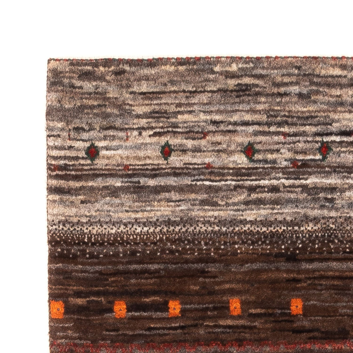 Gabbeh Tapijt - Loribaft Perzisch - Koninklijke - 134 x 84 cm - grijs