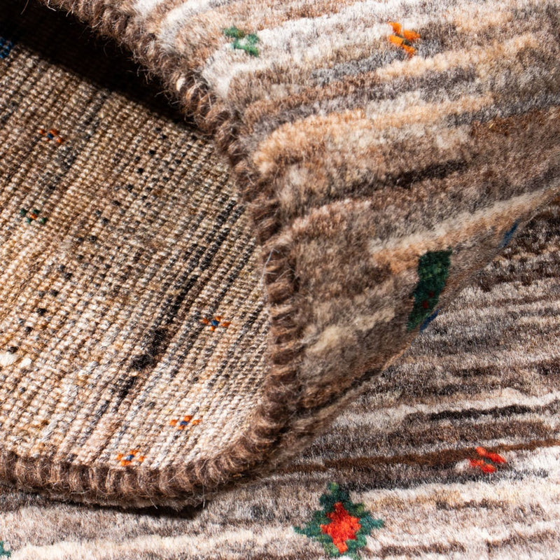 Gabbeh Tapijt - Loribaft Perzisch - Koninklijke - 134 x 84 cm - grijs