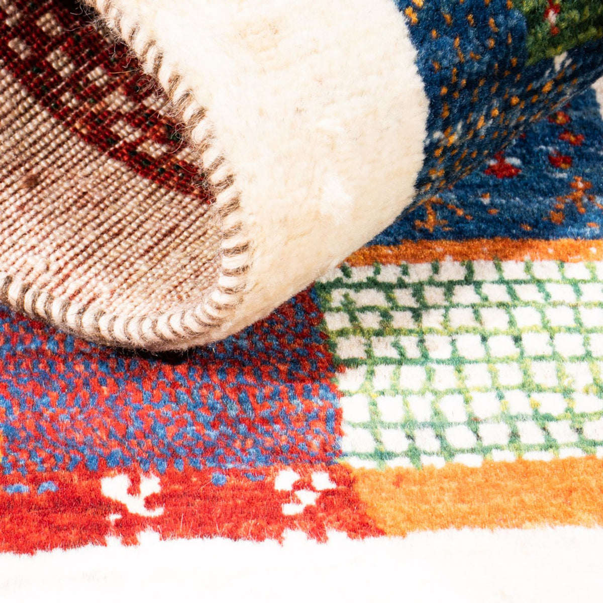 Gabbeh Tapijt - Loribaft Perzisch - Koninklijke - 125 x 80 cm - veelkleurig