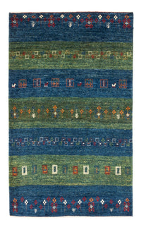 Gabbeh Tapijt - Loribaft Perzisch - Koninklijke - 130 x 85 cm - blauw