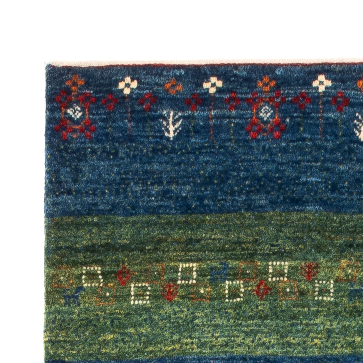 Gabbeh Tapijt - Loribaft Perzisch - Koninklijke - 130 x 85 cm - blauw