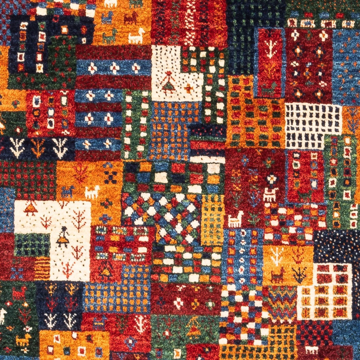 Gabbeh Tapijt - Loribaft Perzisch - Koninklijke - 122 x 86 cm - veelkleurig