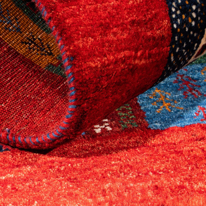 Gabbeh Tapijt - Loribaft Perzisch - Koninklijke - 122 x 86 cm - veelkleurig