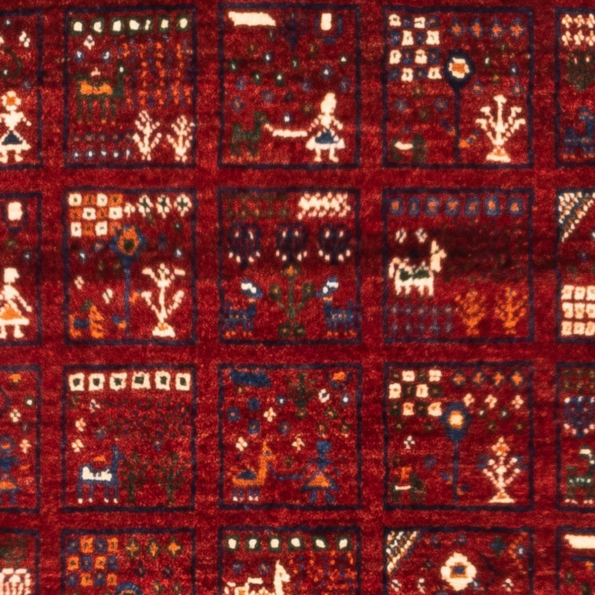 Gabbeh Tapijt - Loribaft Perzisch - Koninklijke - 133 x 83 cm - veelkleurig