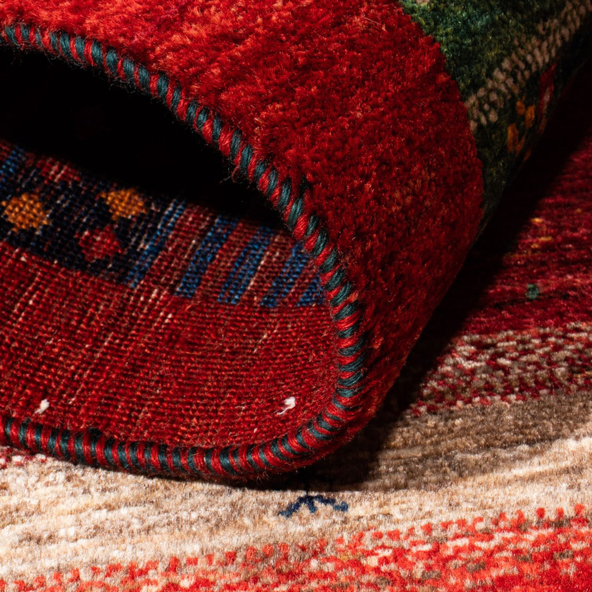 Gabbeh Tapijt - Loribaft Perzisch - Koninklijke - 128 x 83 cm - veelkleurig