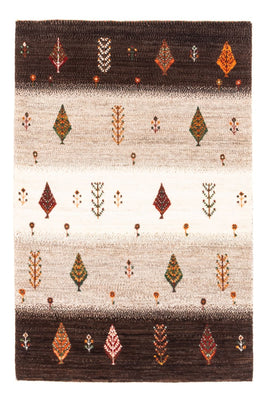 Gabbeh Tapijt - Loribaft Perzisch - Koninklijke - 126 x 84 cm - grijs