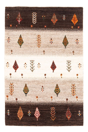 Gabbeh Tapijt - Loribaft Perzisch - Koninklijke - 126 x 84 cm - grijs