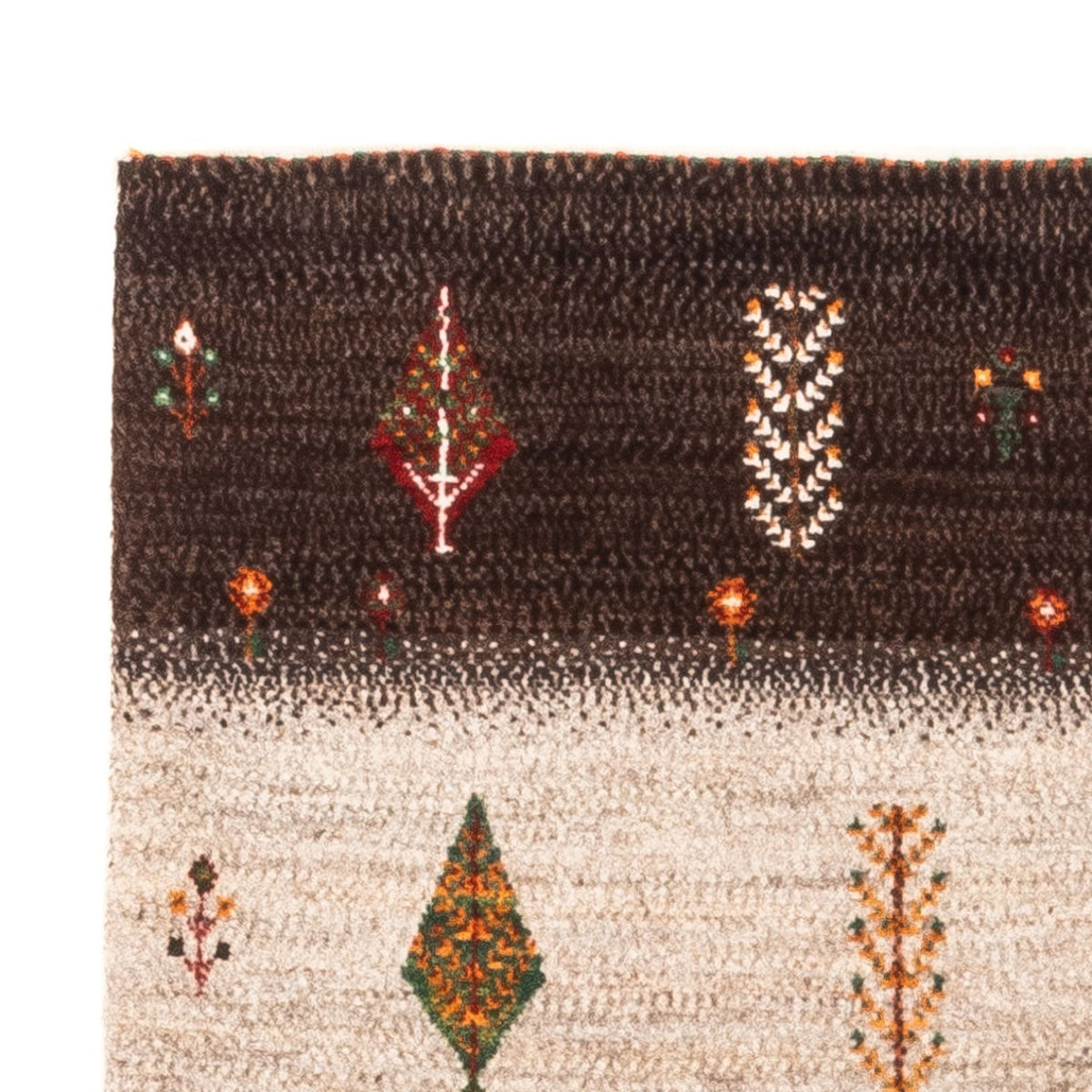 Gabbeh Tapijt - Loribaft Perzisch - Koninklijke - 126 x 84 cm - grijs