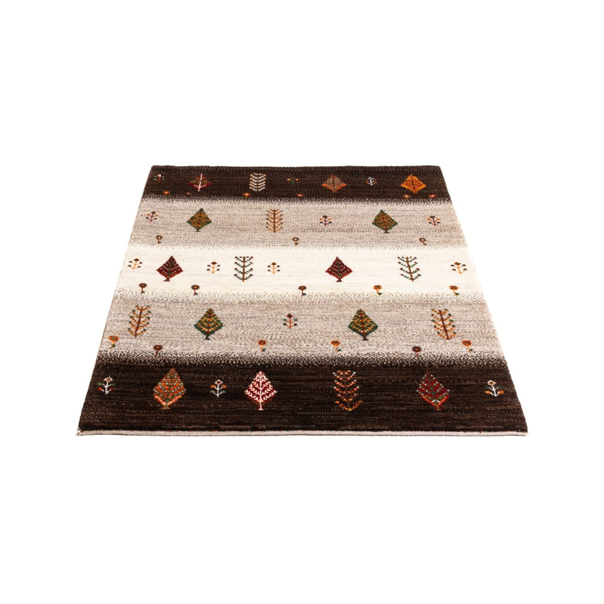 Gabbeh Tapijt - Loribaft Perzisch - Koninklijke - 126 x 84 cm - grijs