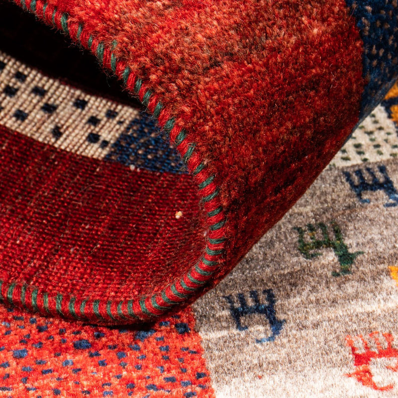 Gabbeh Tapijt - Loribaft Perzisch - Koninklijke - 130 x 83 cm - veelkleurig