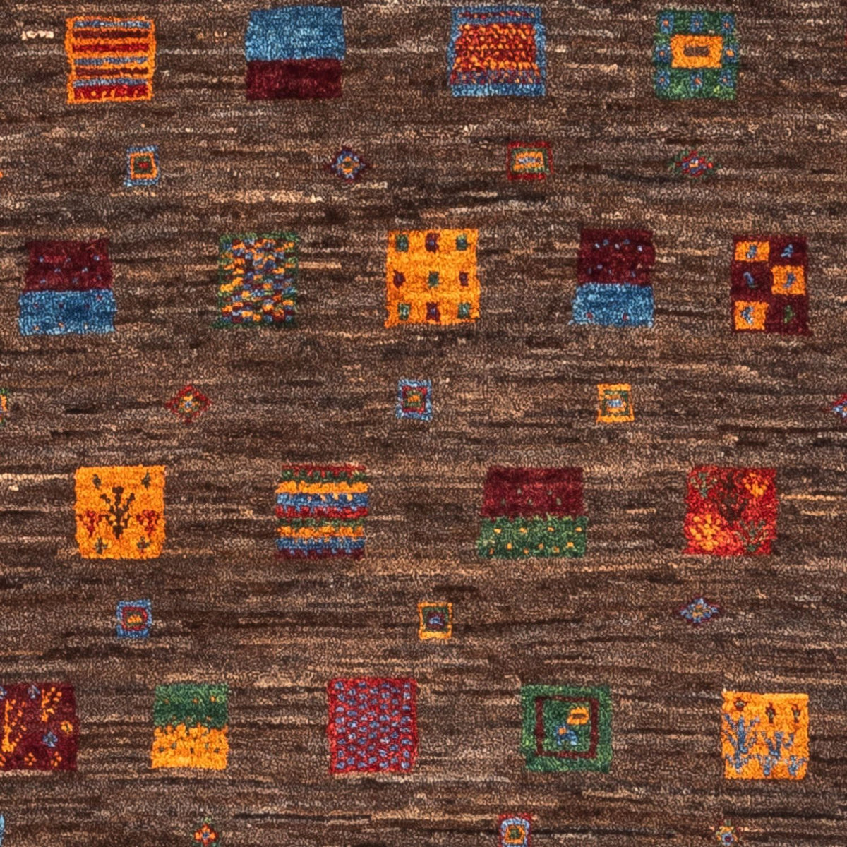 Gabbeh Tapijt - Loribaft Perzisch - Koninklijke - 119 x 82 cm - grijs