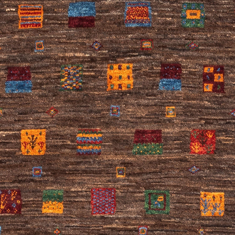 Gabbeh Tapijt - Loribaft Perzisch - Koninklijke - 119 x 82 cm - grijs