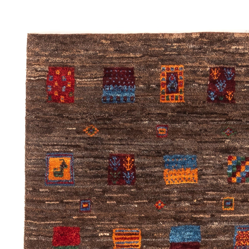 Gabbeh Tapijt - Loribaft Perzisch - Koninklijke - 119 x 82 cm - grijs