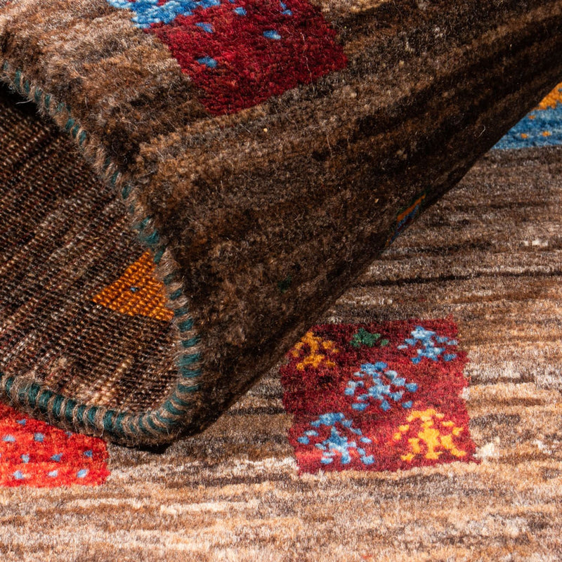 Gabbeh Tapijt - Loribaft Perzisch - Koninklijke - 119 x 82 cm - grijs